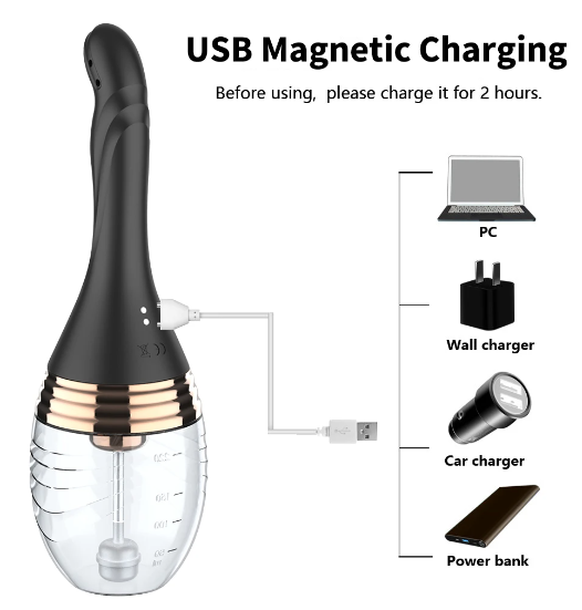 CONSOLADOR DILDO (ENEMA ELECTRICO) GM342
