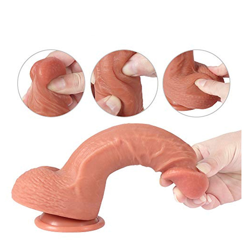 PENE REALISTA CONSOLADOR 18CM - FINO