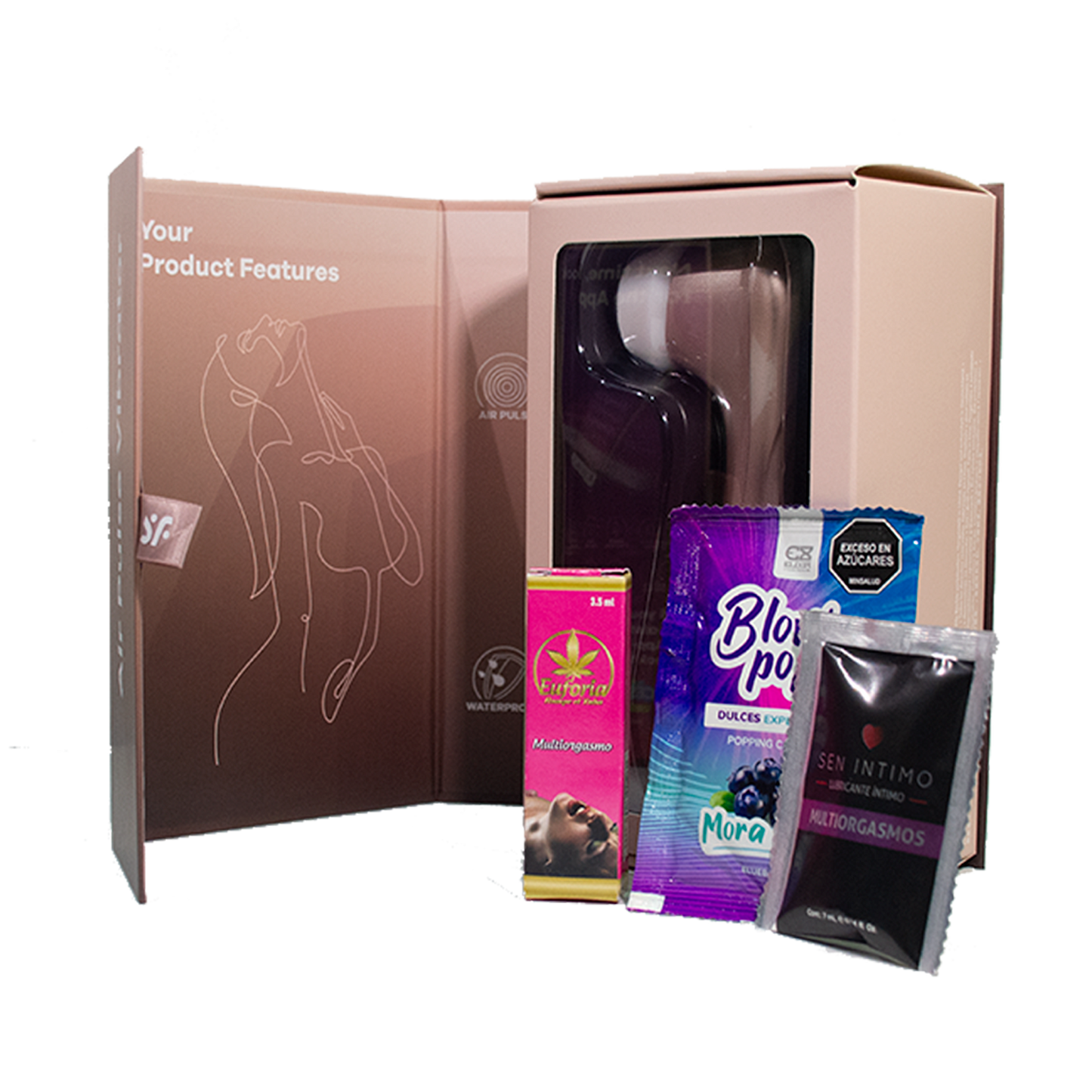 COMBO SATISFYER PRO 2 + BLOW POP + SER INTIMO+ EUFORIA