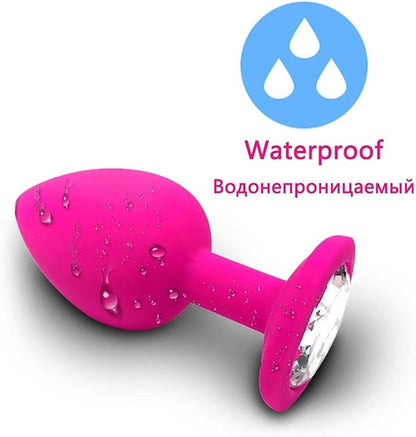 PLUG ANAL SILICONADO CON JOYA SILKY