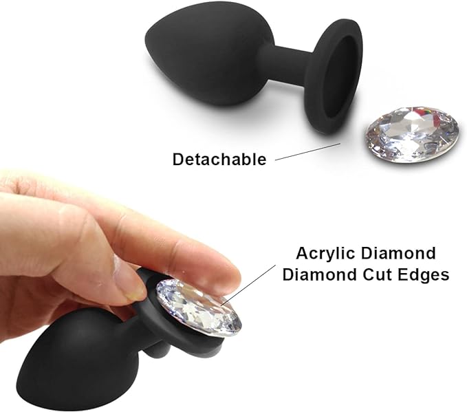 PLUG ANAL SILICONADO CON JOYA SILKY