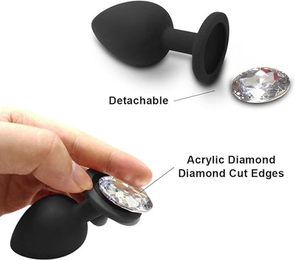 PLUG ANAL SILICONADO CON JOYA SILKY