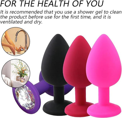 PLUG ANAL SILICONADO CON JOYA SILKY