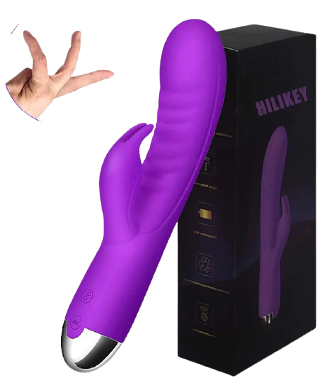 VIBRADOR CON ESTIMULACIÓN CLITORIAL USB