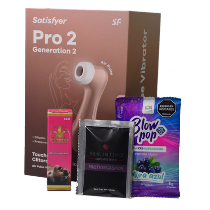 COMBO SATISFYER PRO 2 + BLOW POP + SER INTIMO+ EUFORIA